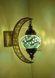 Mozaik Aplik Lamba Hilal Dekoratif Duvar Otantik Aplik Yarım Ay